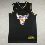 Maglia NBA 23 Jordan Bulls Diamond Edition Nero or