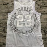 Maglia NBA 23 Jordan Bulls MVP Autentico Bianco