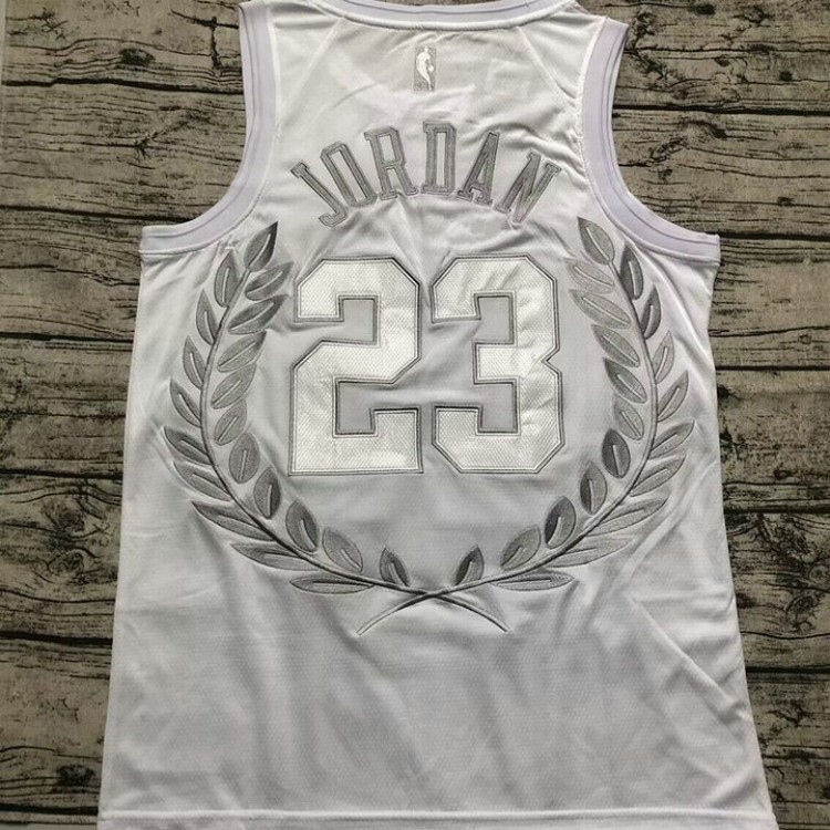 Maglia NBA 23 Jordan Bulls MVP Autentico Bianco