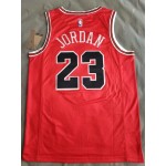 Maglia NBA 23 Jordan Bulls Rosso con Striscia AJ logo