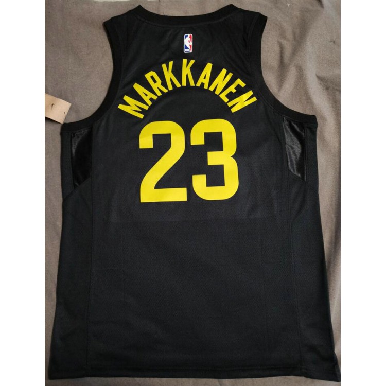 Maglia NBA 23 Lauri Markkanen Jazz 22-23 Nero Stampato