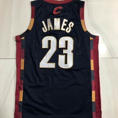 Maglia #23 Lebron James Cleveland Cavaliers Mitchell & Ness 2008-09 Blu