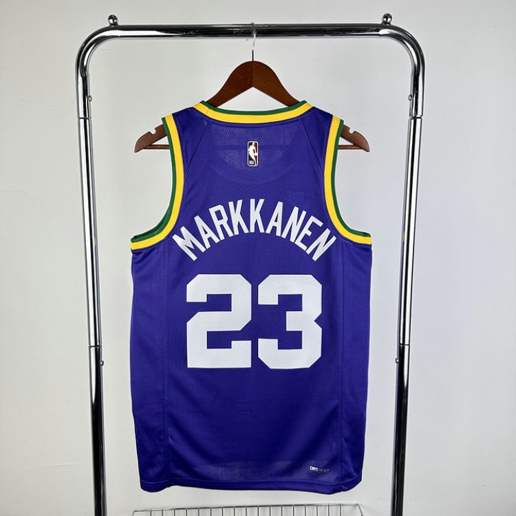 Maglia NBA 23 Markkanen Utah Jazz Retro Viola