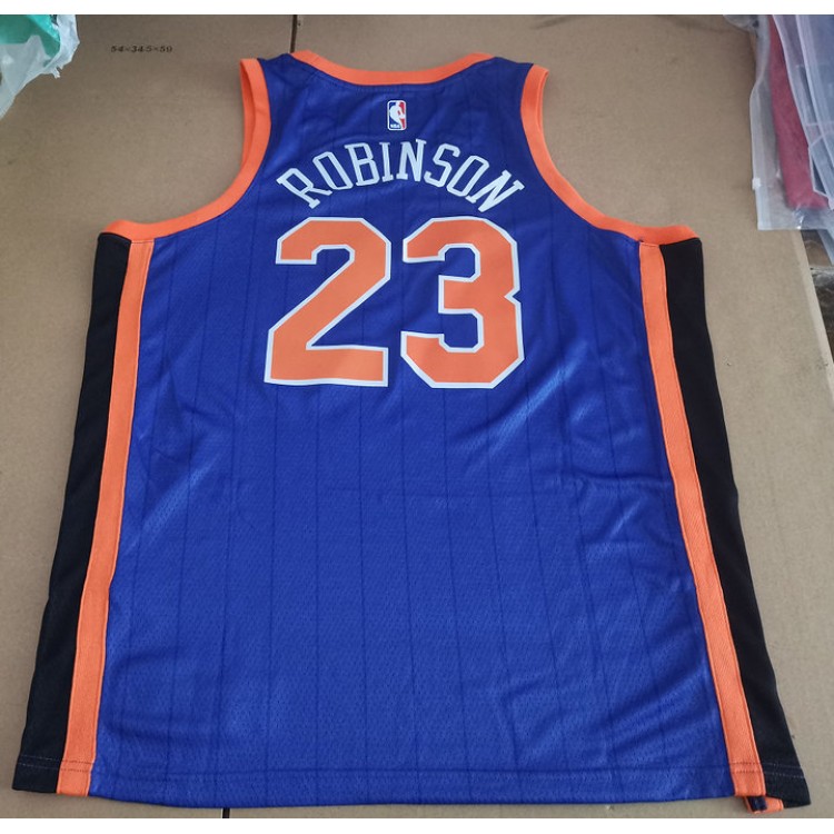 Maglia #23 Robinson Knicks 23-24 city Blu Stampato