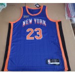 Maglia #23 Robinson Knicks 23-24 city Blu Stampato