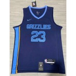 Maglia NBA 23 Rose Memphis Grizzlies Blu Ricamato