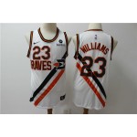 Maglia NBA 23 Williams Clippers Retro Bianco Ricamato