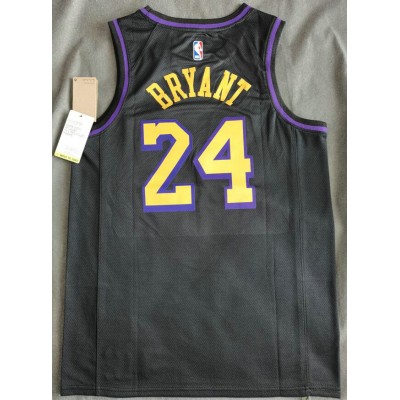 Maglia NBA 24 Bryant Los Angeles Lakers Nero 2019-20