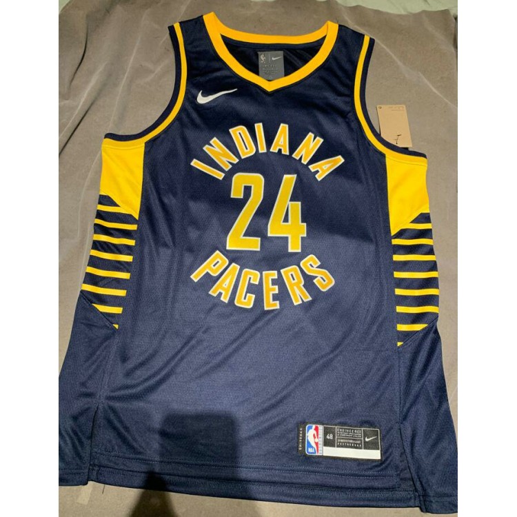 Maglia #24 Hield Indiana Pacers 22-23 Blu Stampato