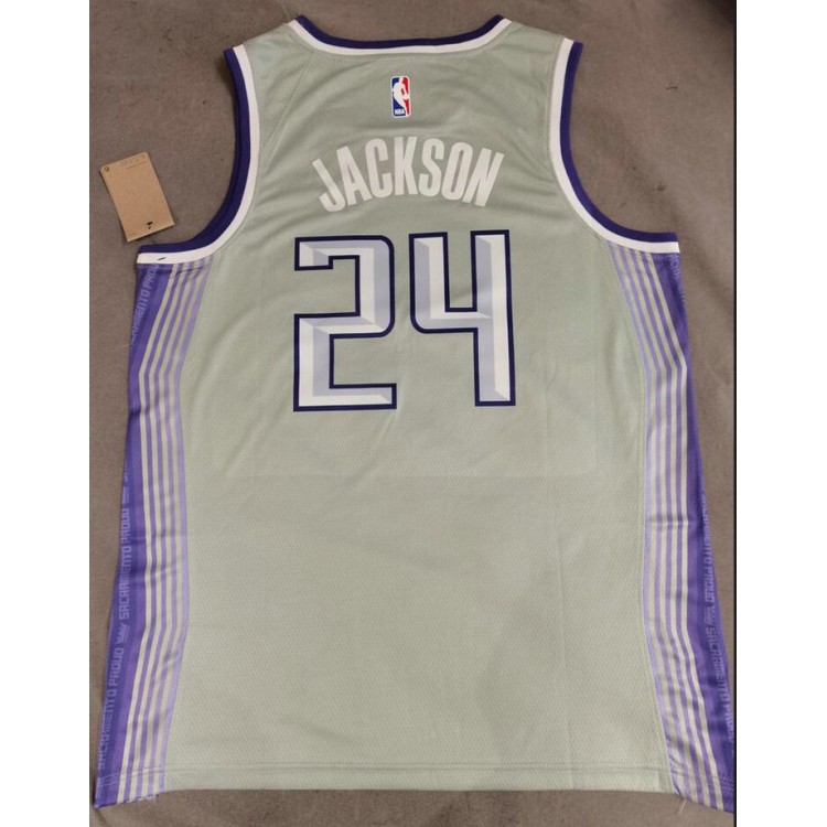 Maglia NBA 24 Jackson Sacramento Kings 22-23 city Grigio Stampato