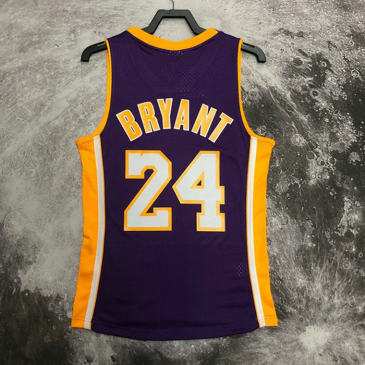 Maglia NBA 24 Kobe Bryant 2008-09 Retro Viola Stampato