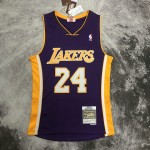 Maglia NBA 24 Kobe Bryant 2008-09 Retro Viola Stampato