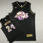 Maglia NBA 24 Kobe Bryant Lakers Diamond Edition Nero or