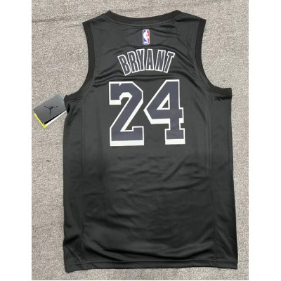 Maglia NBA 24 Kobe Bryant Lakers MVP Nero Stampato