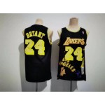 Maglia NBA 24 Kobe Bryant Lakers Sketching version Nero