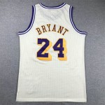 Maglia NBA 24 Kobe bryant Lakers Crema Ricamato