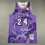 Maglia NBA 24 Kobe bryant Lakers The Year of the Loong Viola