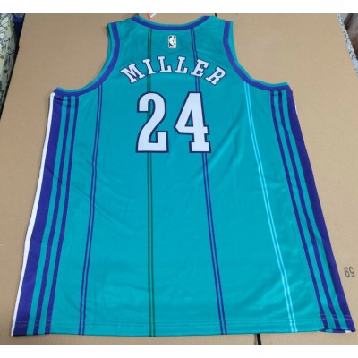 Maglia #24 Miller Charlotte Hornets 23-24 retro Verde