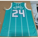 Maglia #24 Plumlee Hornets Blu Stampato