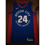 Maglia #24 Plumlee Pistons Motor City Edition