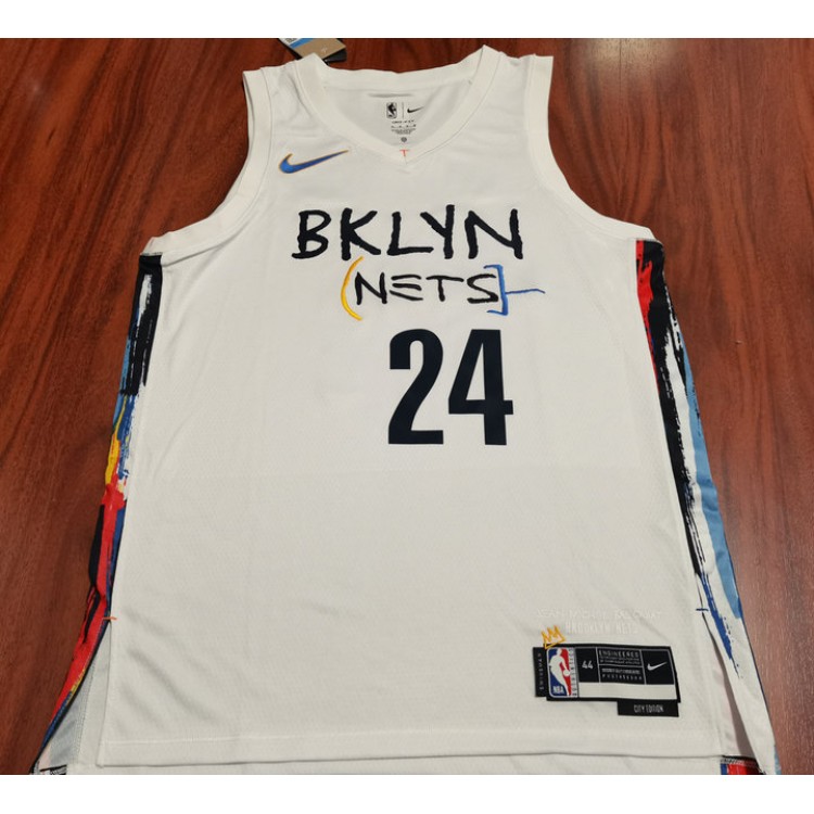 Maglia #24 Thomas Brooklyn Nets 2022-23 city Bianco Stampato