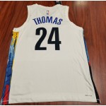 Maglia #24 Thomas Brooklyn Nets 2022-23 city Bianco Stampato