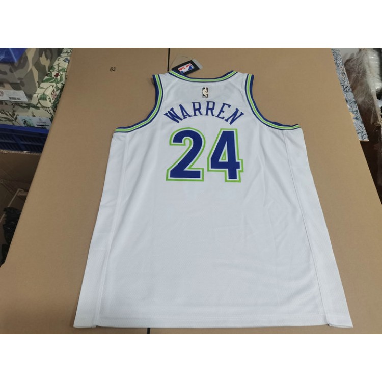 Maglia NBA 24 Warren Timberwolves 2023-24 Classic Bianco