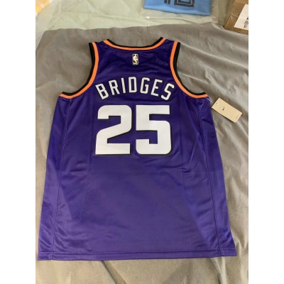 Maglia NBA 25 Bridges Phoenix Suns 2022-23 classic edition Viola