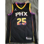 Maglia NBA 25 Bridges SUNS Nero 2022-23 Statement Edition Stampato