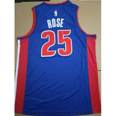 Maglia #25 Derrick Rose Pistons Blu