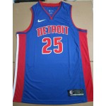 Maglia #25 Derrick Rose Pistons Blu