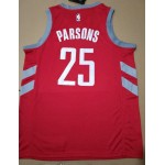 Maglia NBA 25 Parsons Rockets Rosso personnalis