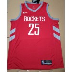 Maglia NBA 25 Parsons Rockets Rosso personnalis