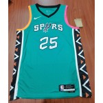 Maglia NBA 25 Poeltl Spurs 22-23 city Blu Stampato