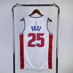 Maglia #25 Rose Detroit Pistons Bianco