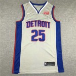 Maglia #25 Rose Detroit Pistons Grigio Ricamato