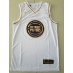 Maglia #25 Rose Detroit Pistons White-Golden Edition Ricamato