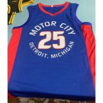 Maglia #25 Rose Pistons Motor City Edition