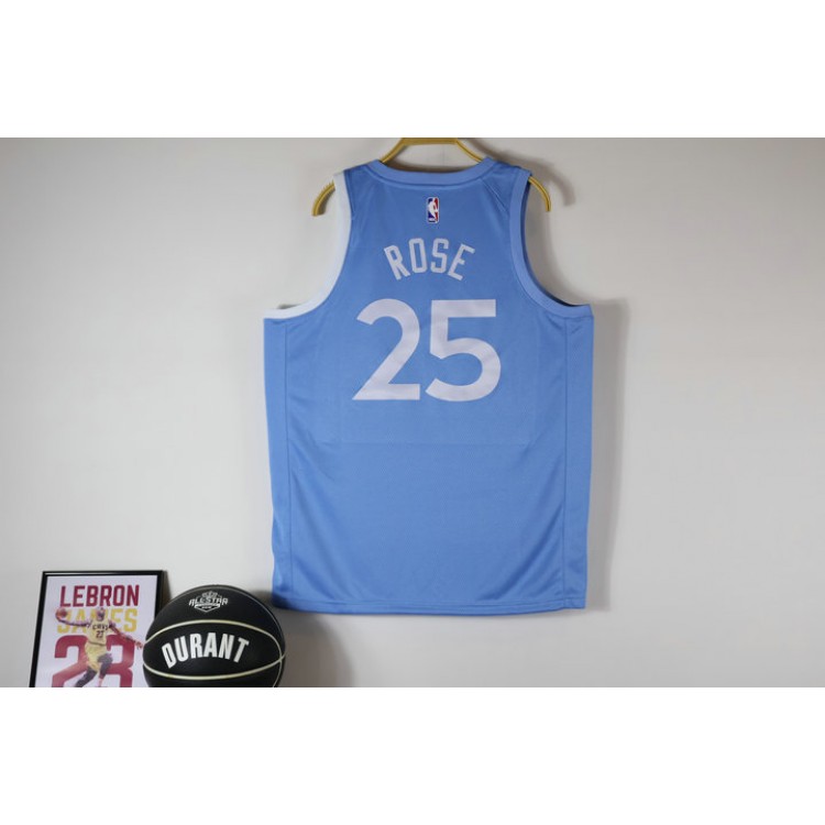 Maglia NBA 25 Rose Timberwolves 20-21 city Blu Stampato