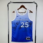 Maglia NBA 25 Rose Timberwolves 2023-24 city