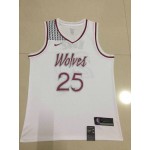 Maglia NBA 25 Rose Timberwolves Earned Ricamato