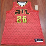 Maglia NBA 26 Korver Atlanta Hawks Rosso Stampato