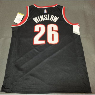 Maglia NBA 26 Winslow Portland Trail Blazers Nero