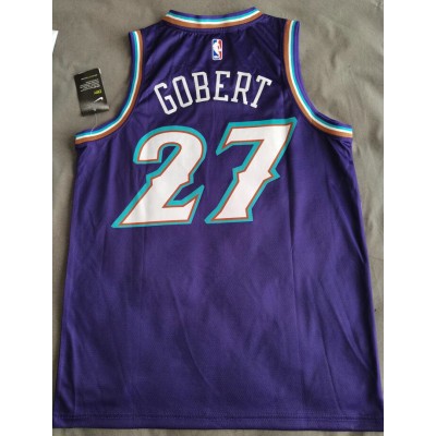 Maglia NBA 27 Gobert Jazz Retro Viola