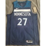 Maglia NBA 27 Gobert Timberwolves Blu