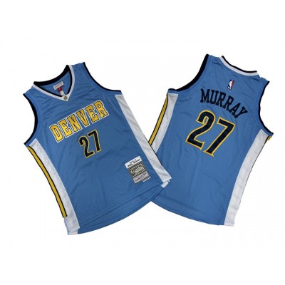 Maglia NBA 27 Jamal Murray Denver Nuggets 2016-17 Mitchell & Ness Blu