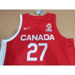 Maglia 27 Murray Canada Team 2023 Rosso