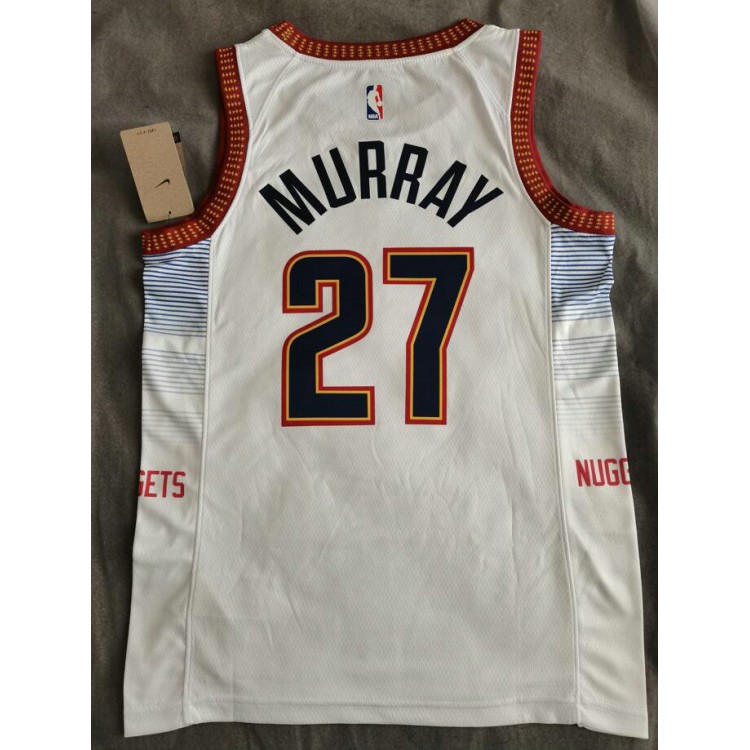 Maglia NBA 27 Murray Denver Nuggets 22-23 city Bianco Stampato