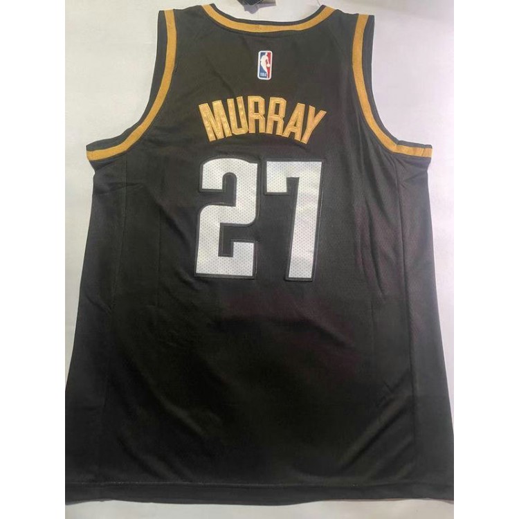 Maglia NBA 27 Murray Nuggets 23-24 Nero or Ricamato