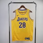 Maglia NBA 28 Hachimura Lakers Giallo